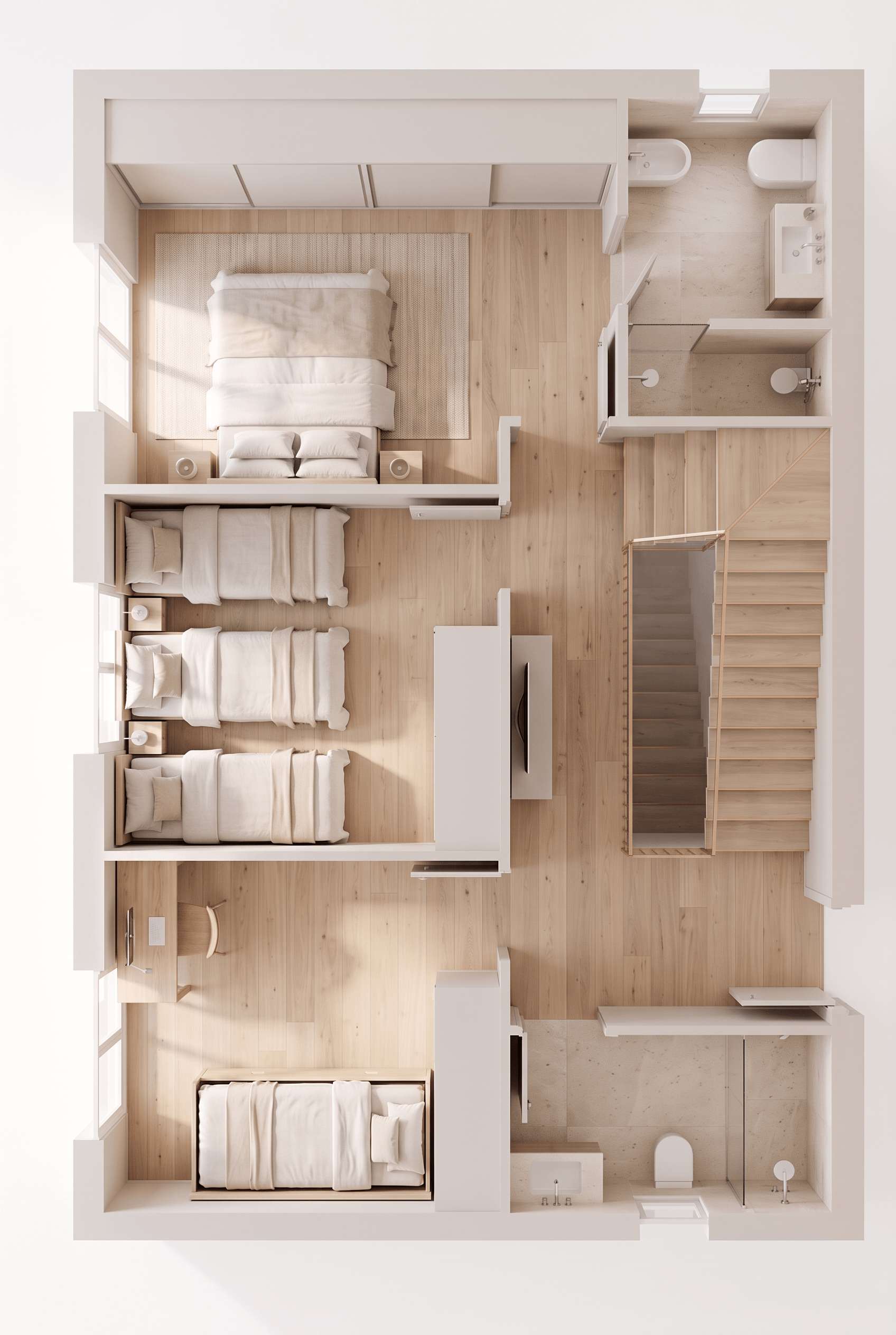 Interior design in Minimalism style — Living Room by GenRoom AI