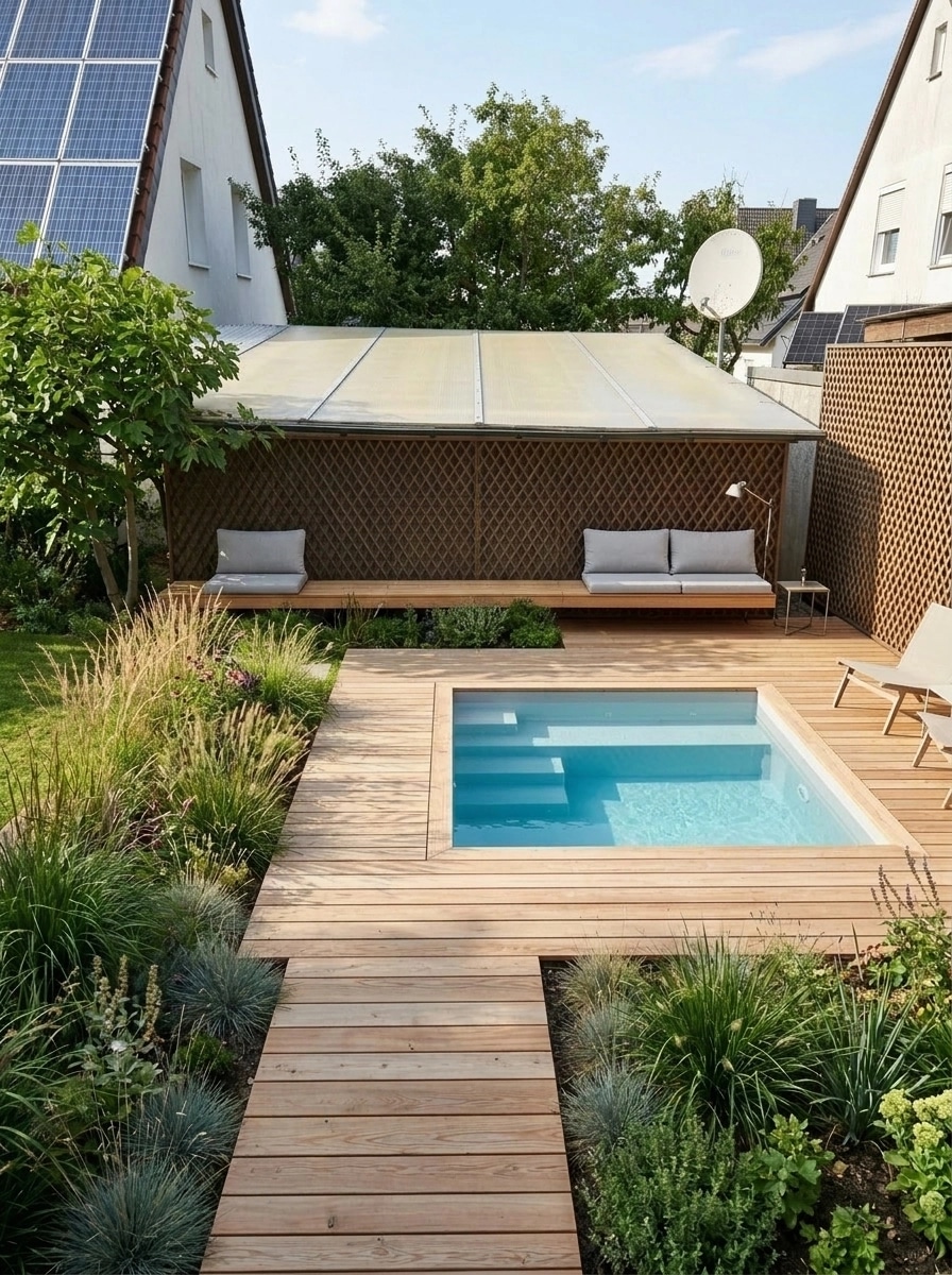 Landscape design in Scandinavian Garden style — Yard by GenRoom AI