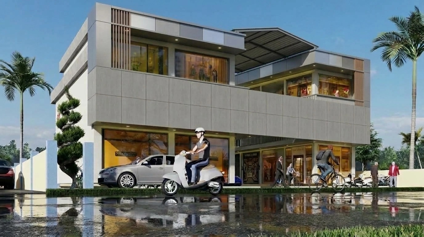 Contemporary Facade Facade design — facade photo by GenRoom AI