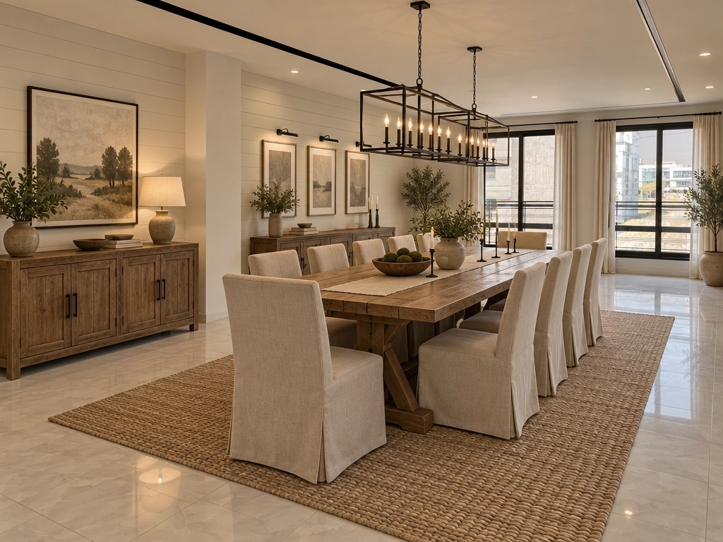 Interior design in Modern Farmhouse style — dining_room by GenRoom AI
