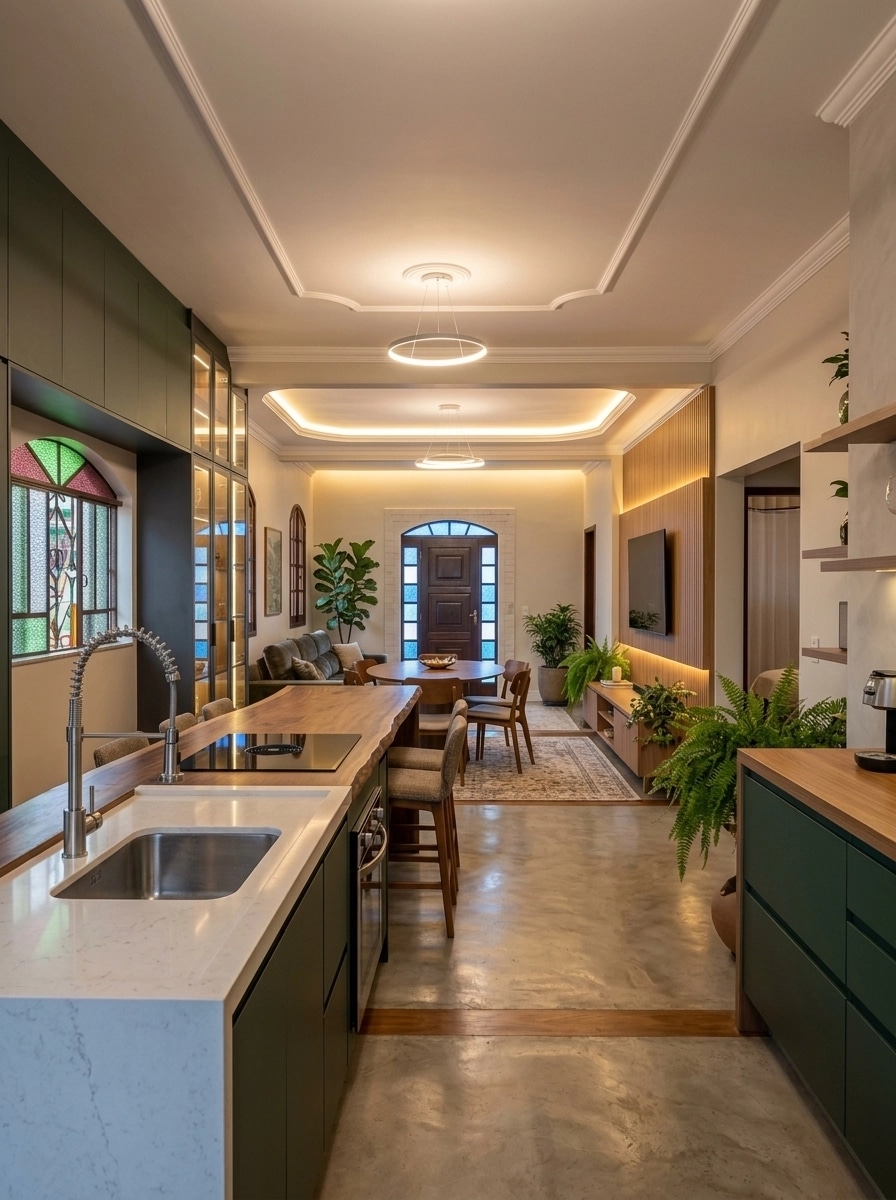 Kitchen interior in Contemporary style — photo by GenRoom AI