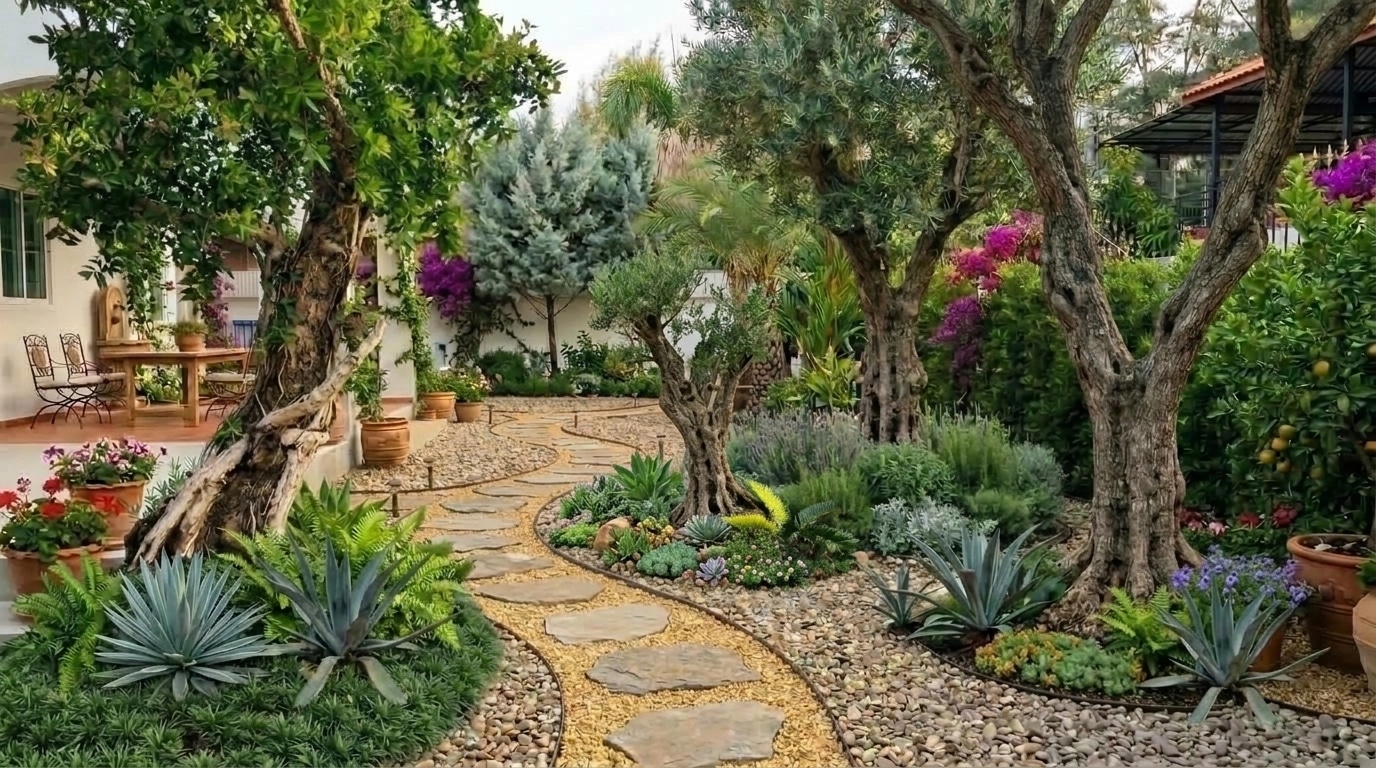 Mediterranean Yard Yard design — yard photo by GenRoom AI