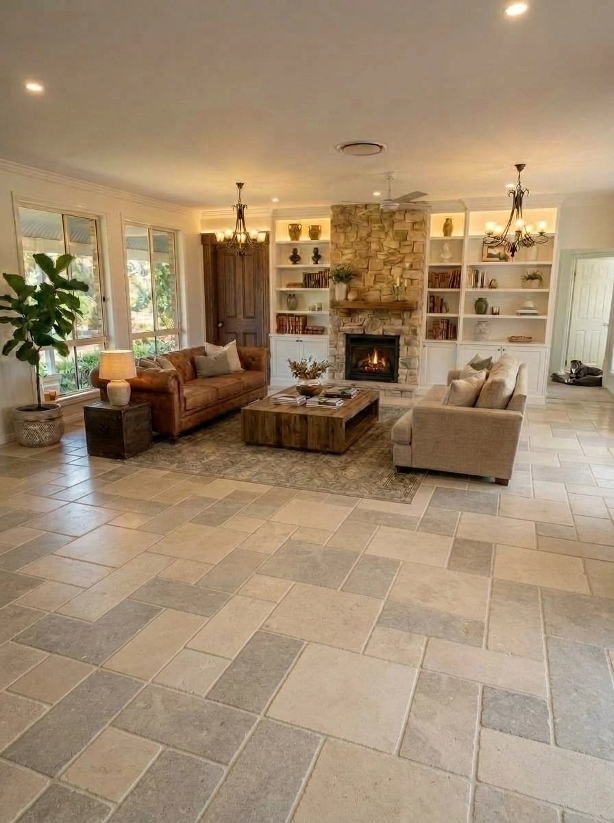 Modern Farmhouse Living Room design — interior photo by GenRoom AI