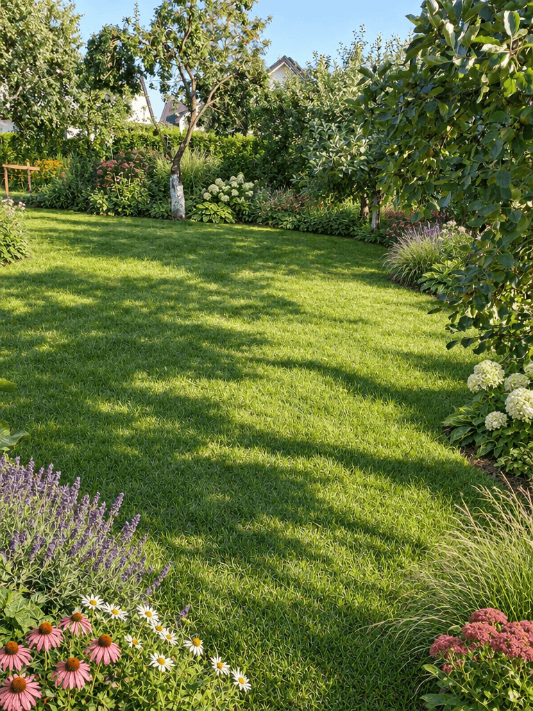 Yard design in Country Rustic Garden style — photo by GenRoom AI