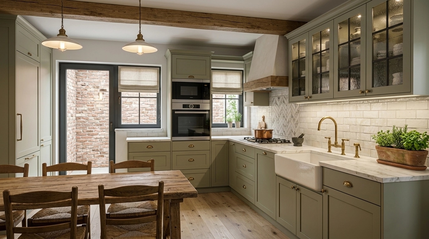 Modern Farmhouse Kitchen design — interior photo by GenRoom AI