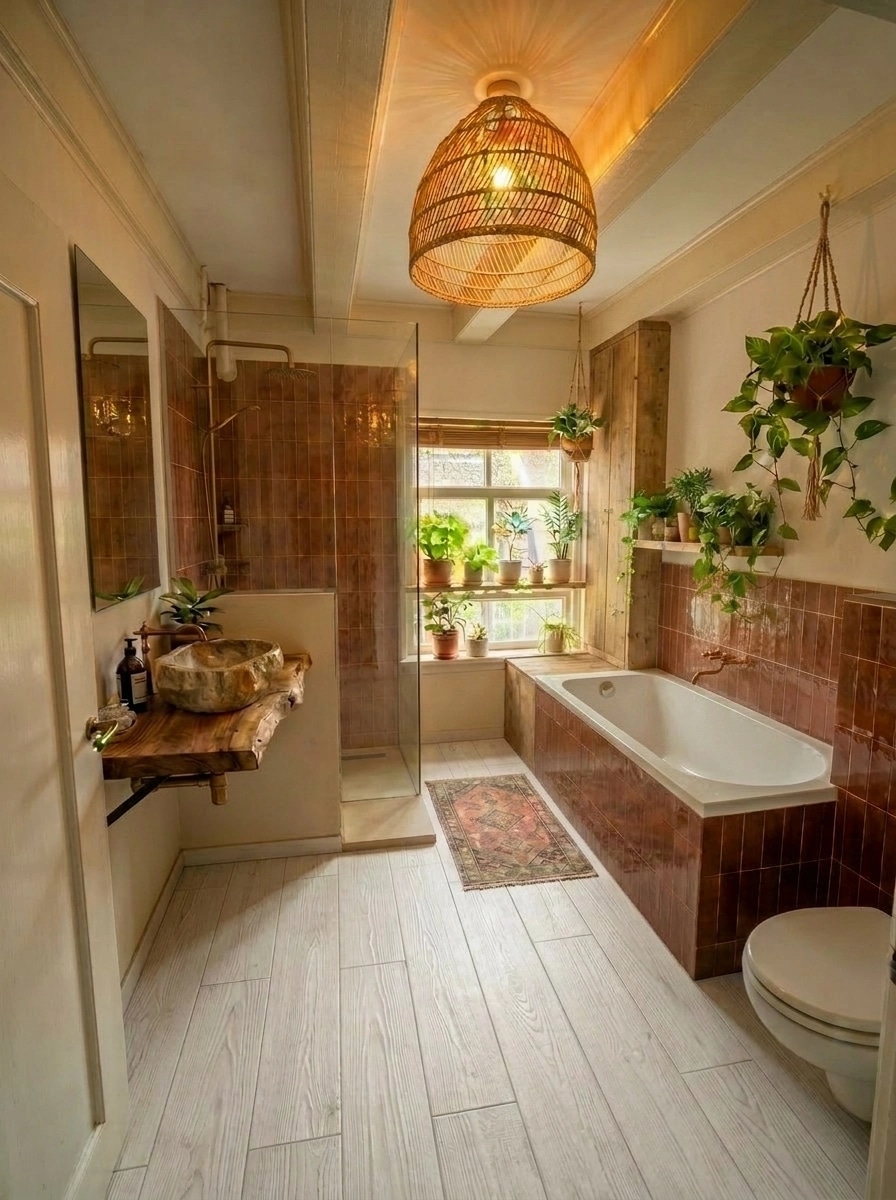 Interior design in Mediterranean style — Bathroom by GenRoom AI