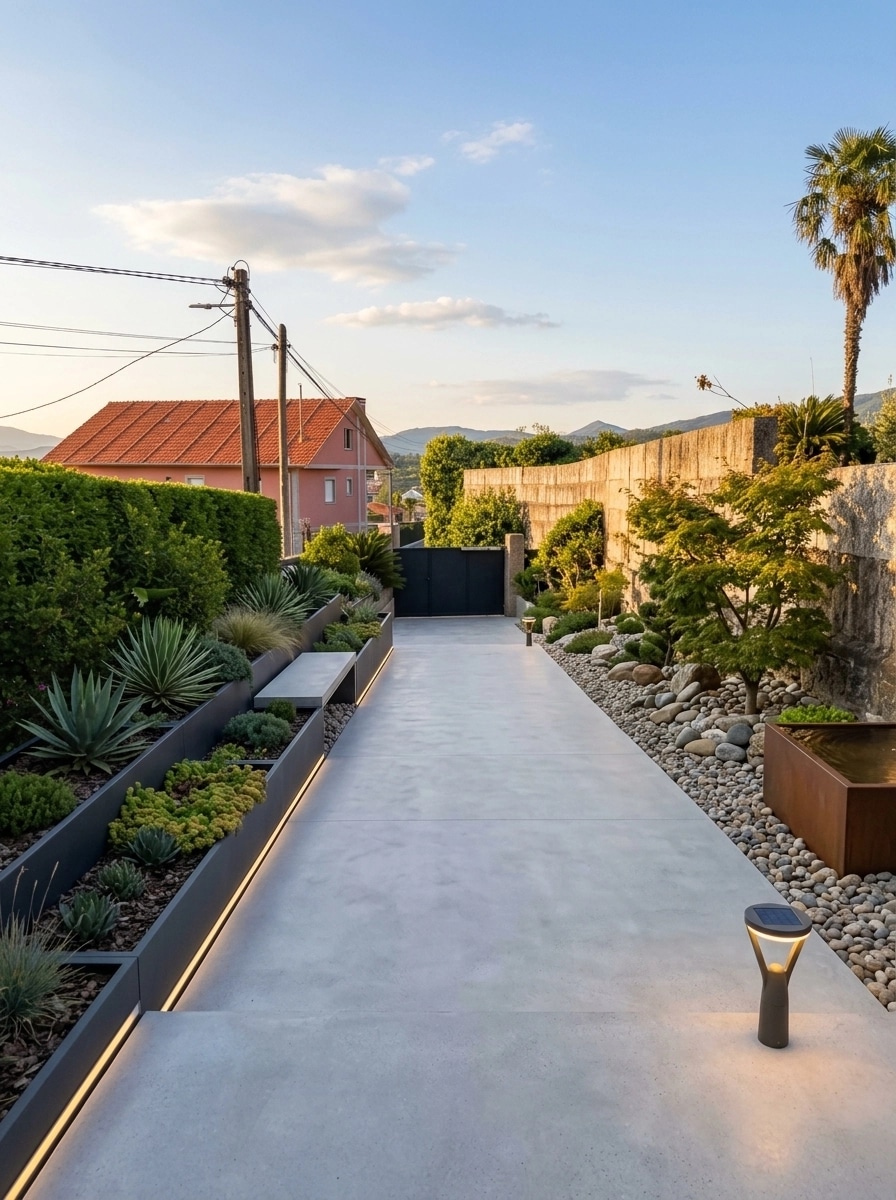 Landscape design in Minimalist Yard style — Yard by GenRoom AI