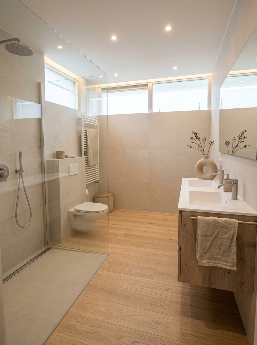 Interior design in Japandi style — Bathroom by GenRoom AI