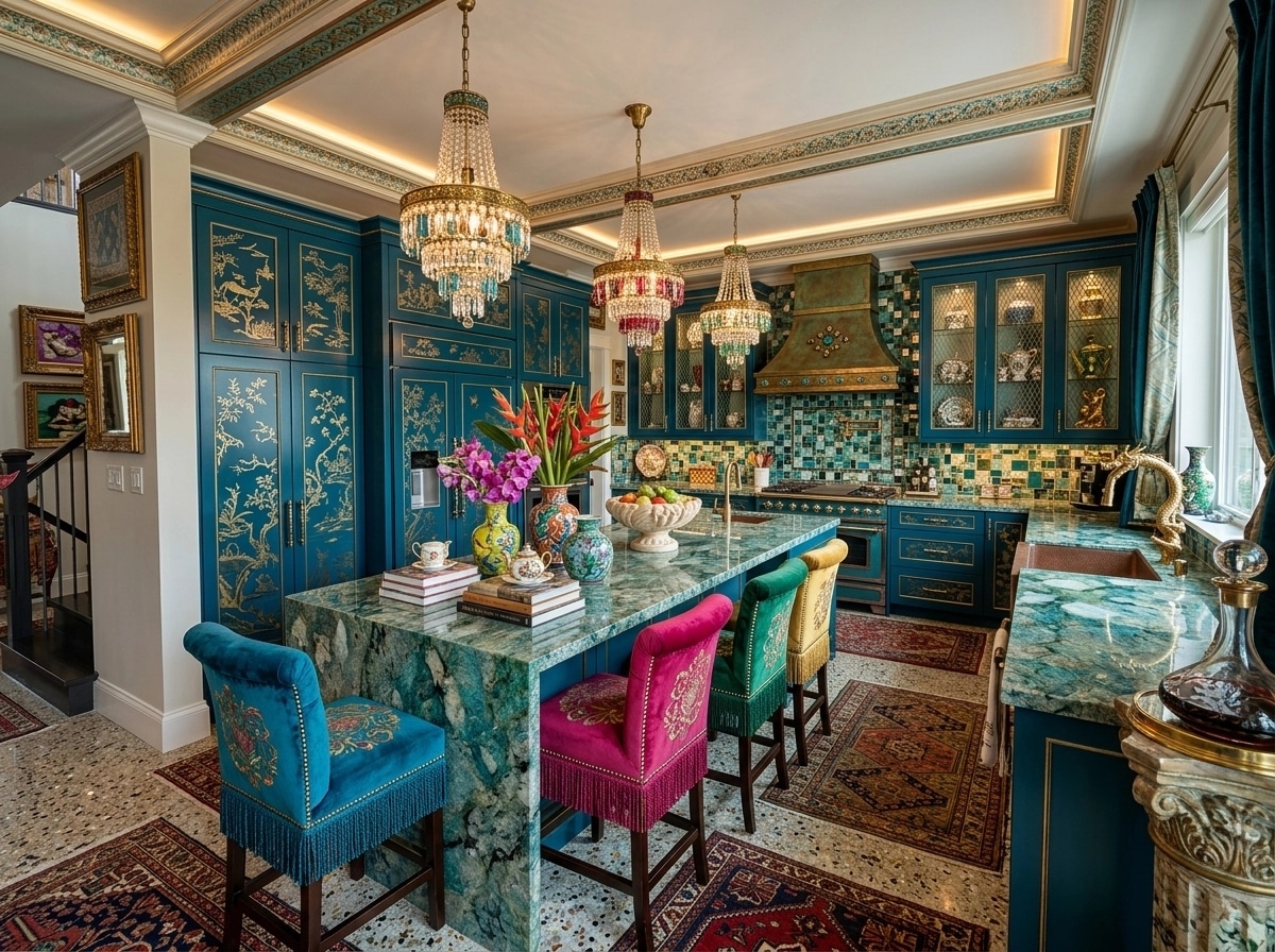 Maximalist Kitchen design — interior photo by GenRoom AI