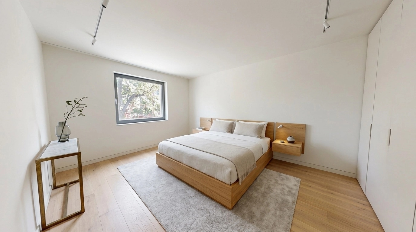 Minimalism Bedroom design — interior photo by GenRoom AI