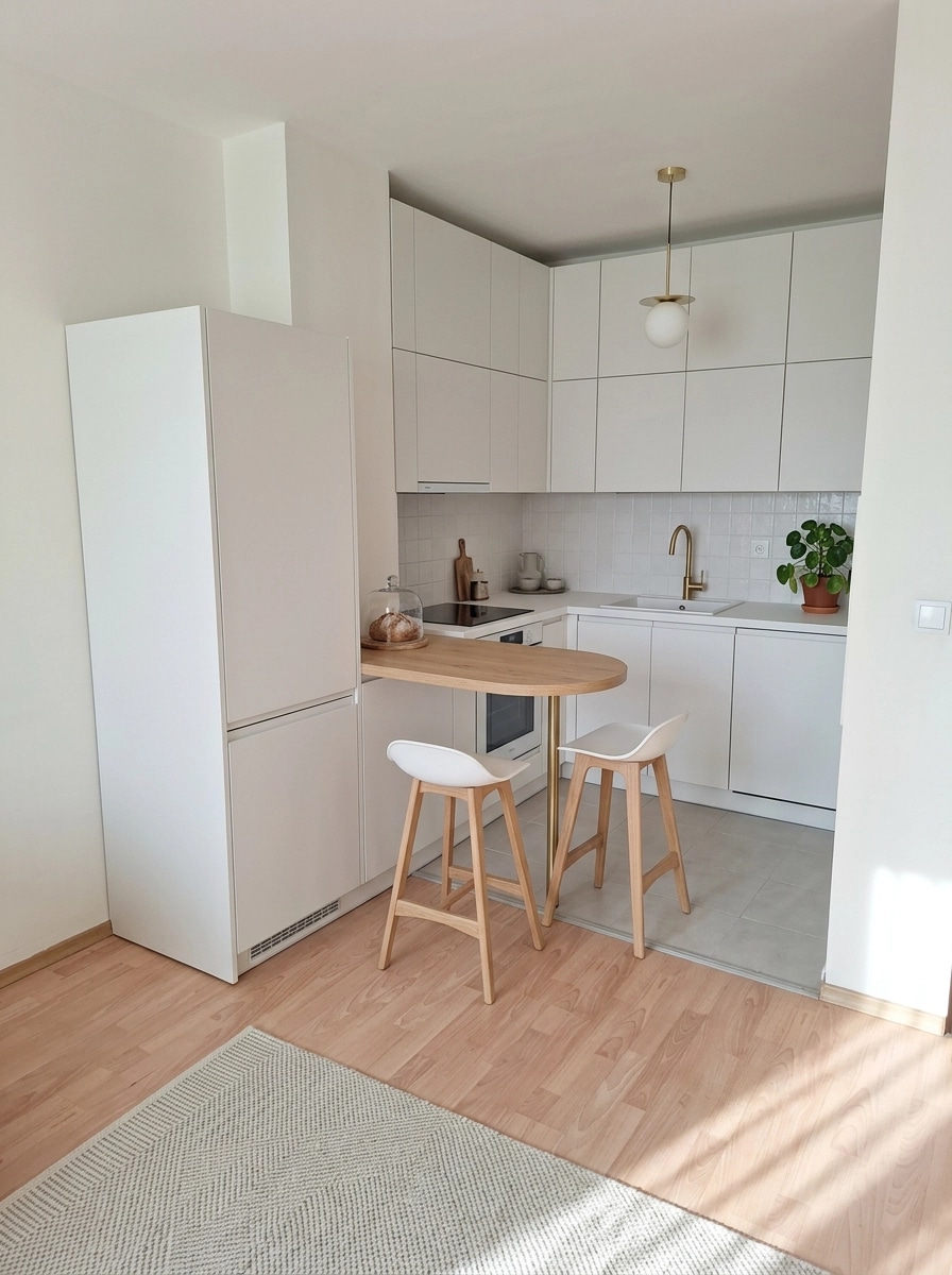 Kitchen interior in Scandinavian style — photo by GenRoom AI