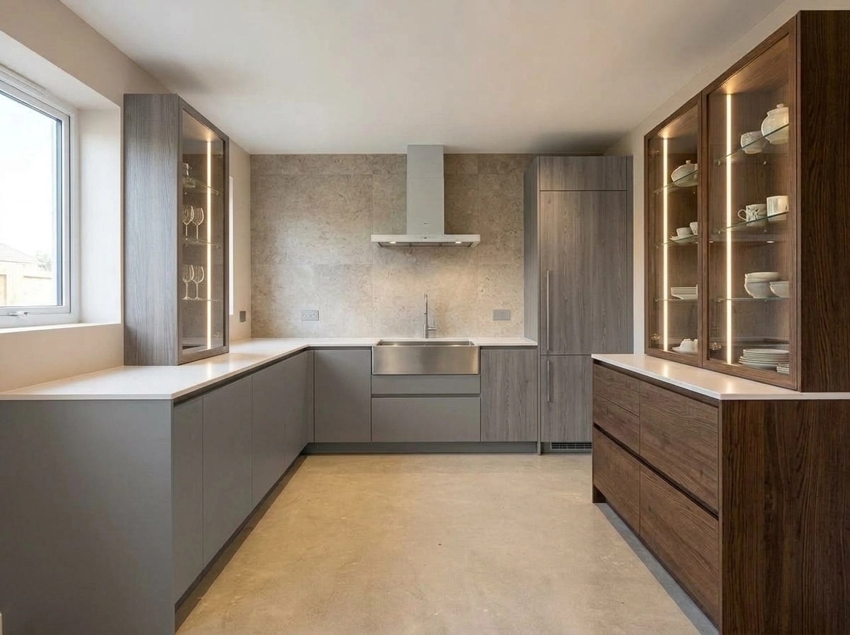 Interior design in Contemporary style — Kitchen by GenRoom AI