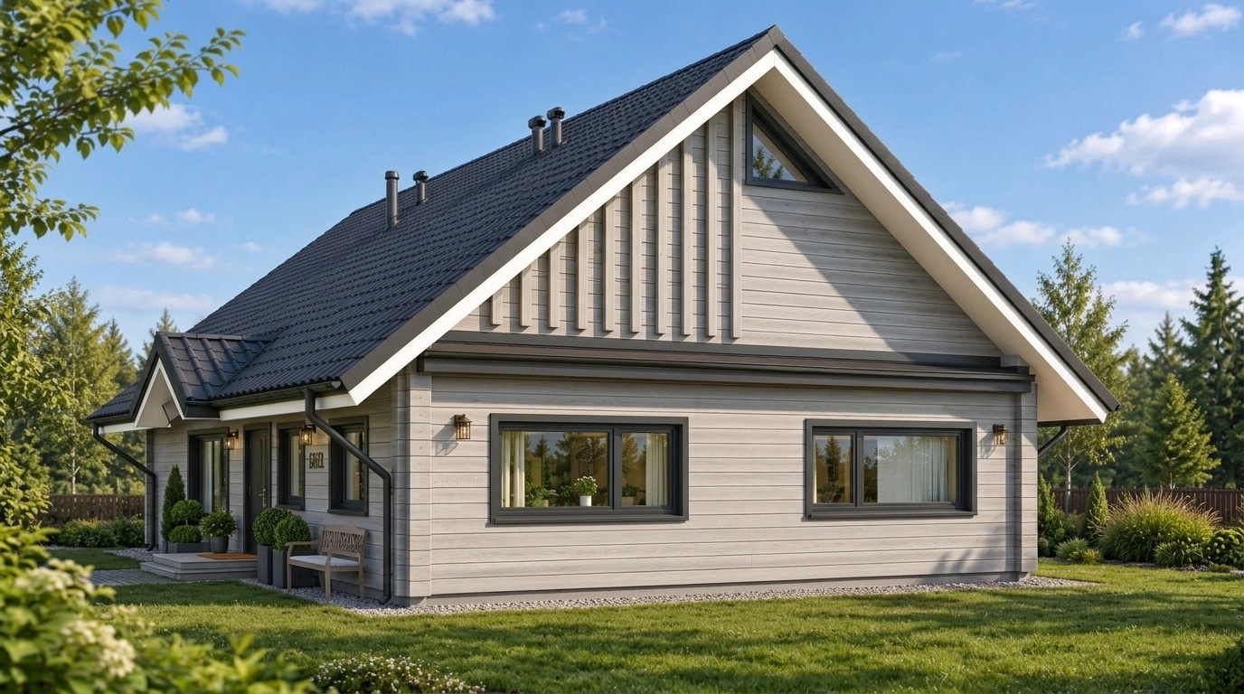 Facade design in Barnhouse Facade style — Facade by GenRoom AI