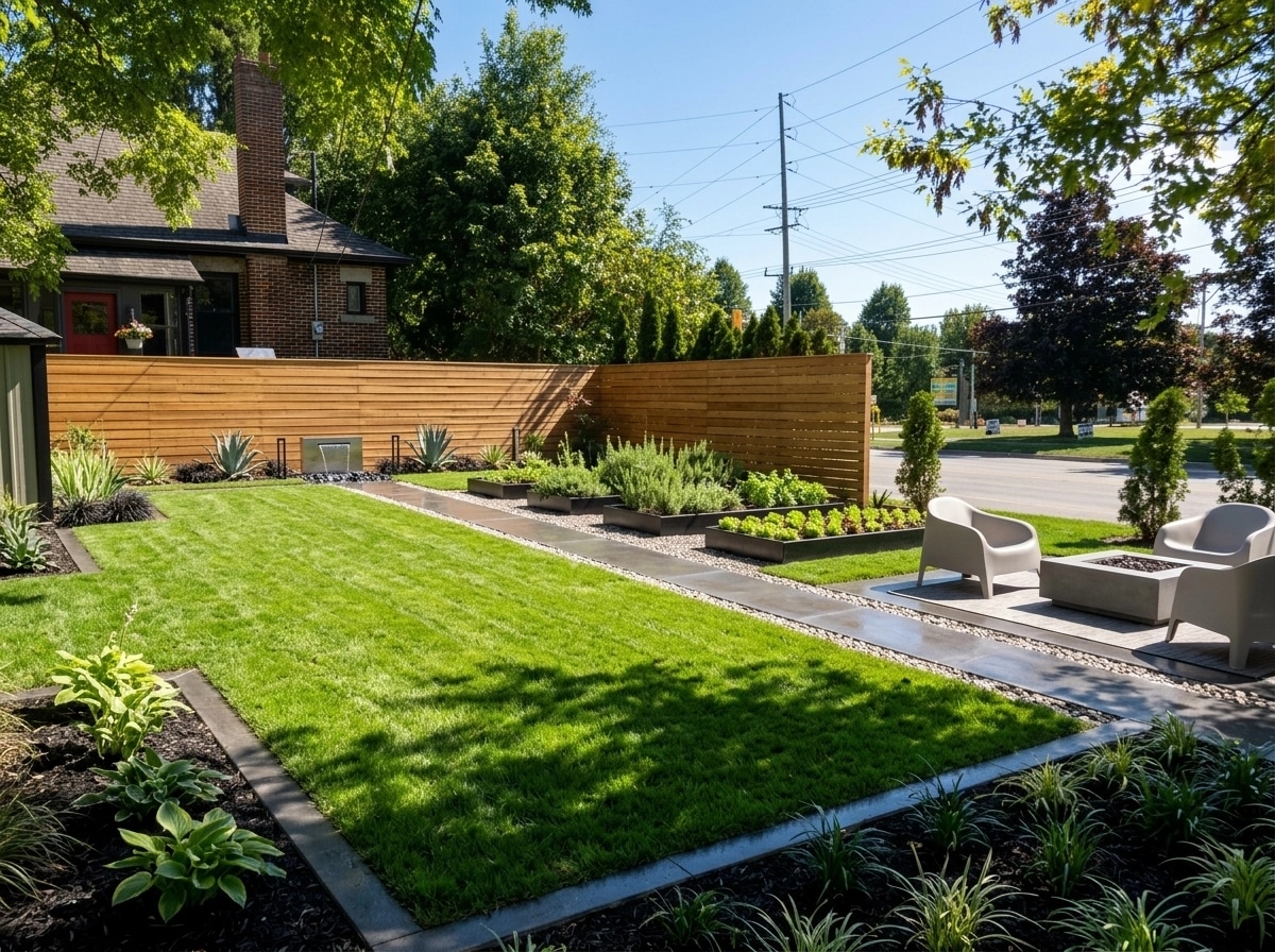 Landscape design in Minimalist Yard style — Yard by GenRoom AI