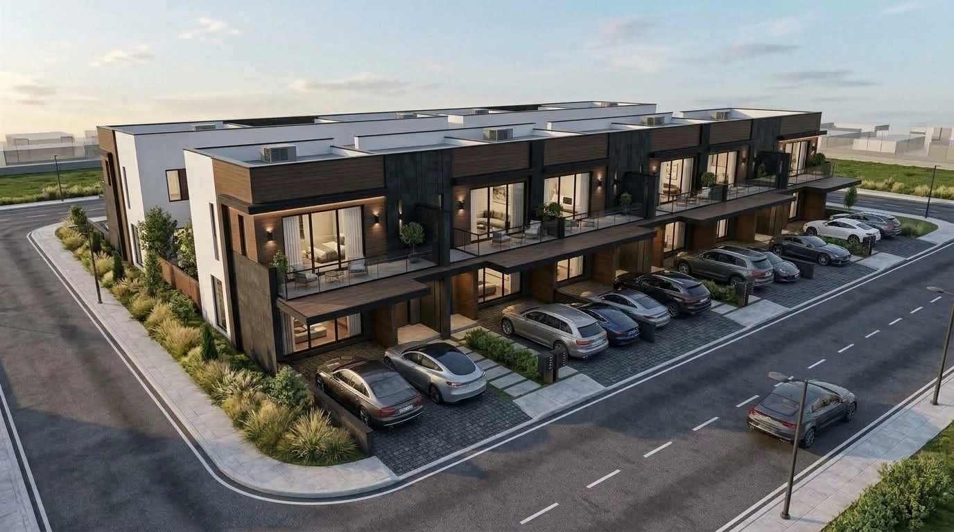 Contemporary Facade Πρόσοψη design — facade photo by GenRoom AI