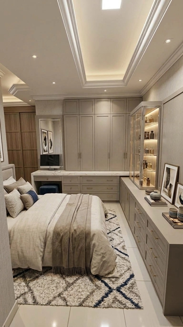 Transitional Bedroom design — interior photo by GenRoom AI