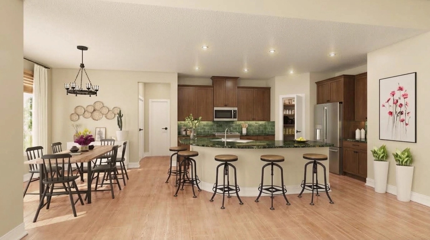 Kitchen interior in no_style style — photo by GenRoom AI