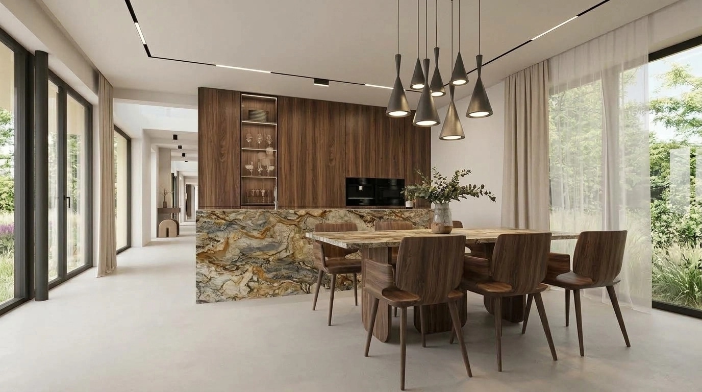 Minimalism Kitchen design — interior photo by GenRoom AI