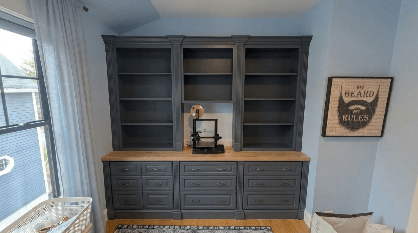 Interior design in Classic style — home_office by GenRoom AI