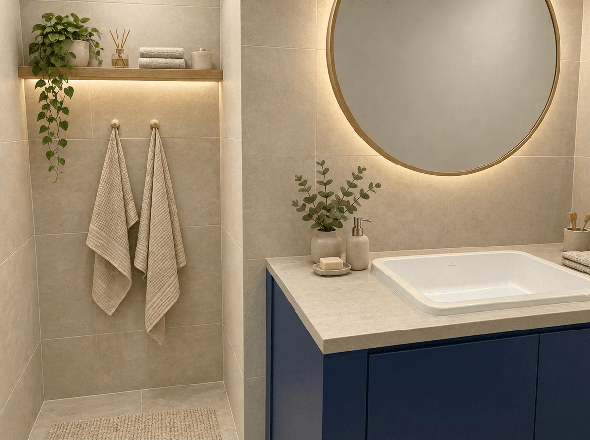 Interior design in Scandinavian style — Bathroom by GenRoom AI