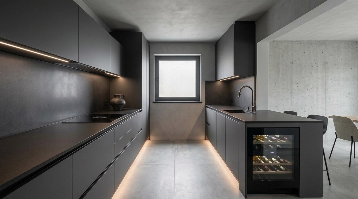 Minimalism Kitchen design — interior photo by GenRoom AI
