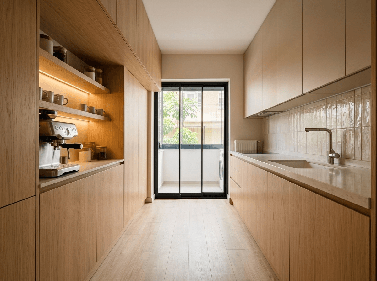 Interior design in Japandi style — Kitchen by GenRoom AI