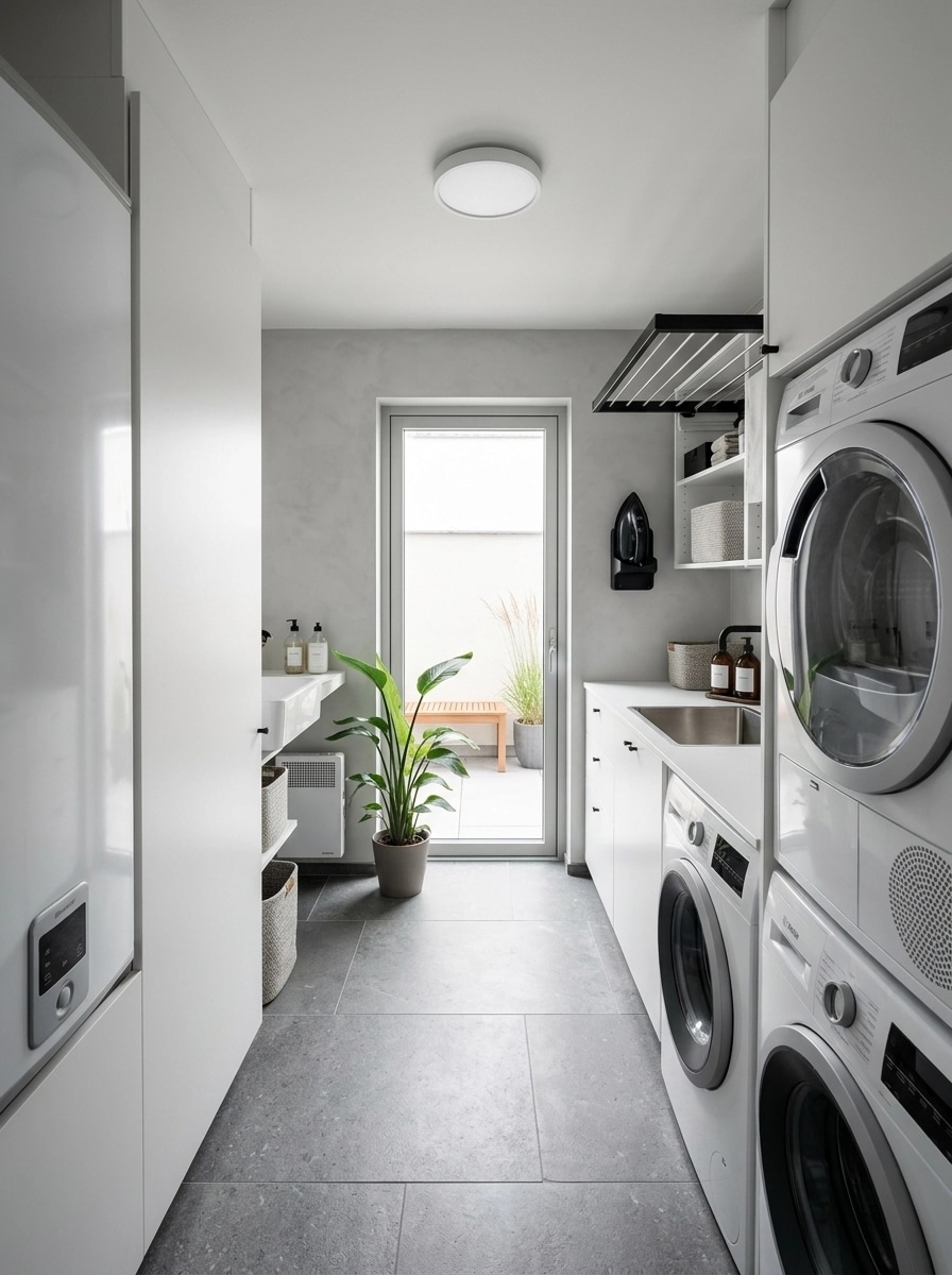 Interior design in Minimalism style — laundry by GenRoom AI