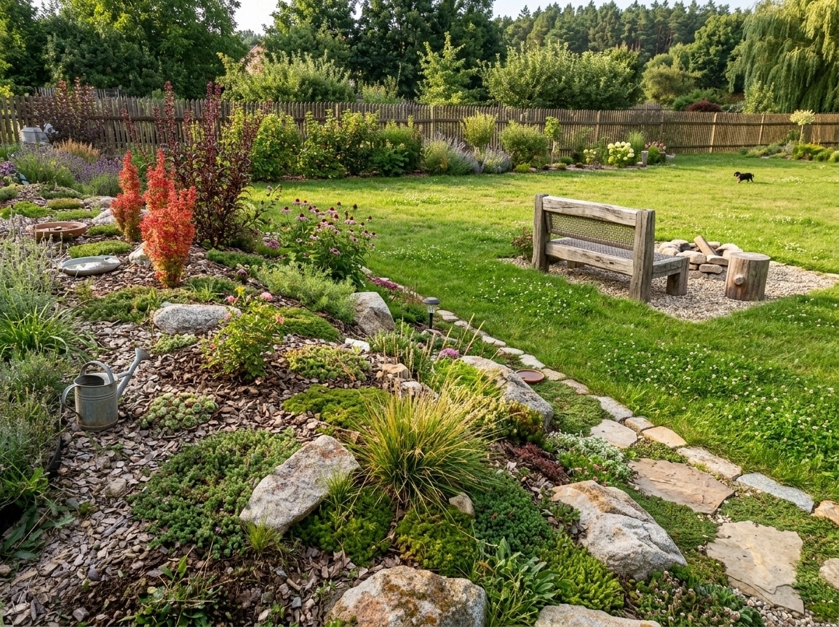 Landscape design in Eco Natural Garden style — Yard by GenRoom AI