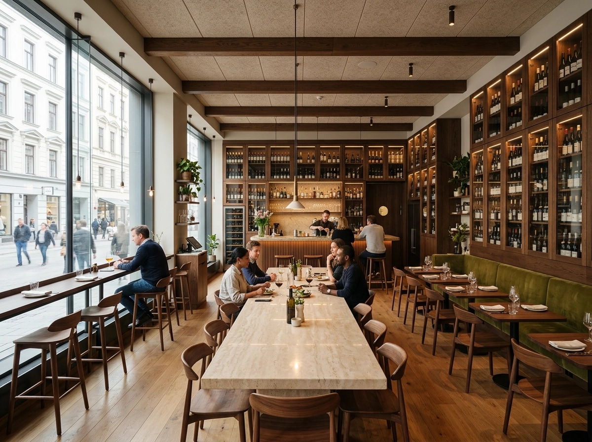 Interior design in Contemporary style — restaurant by GenRoom AI