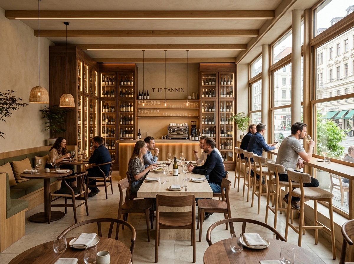 Interior design in Japandi style — restaurant by GenRoom AI