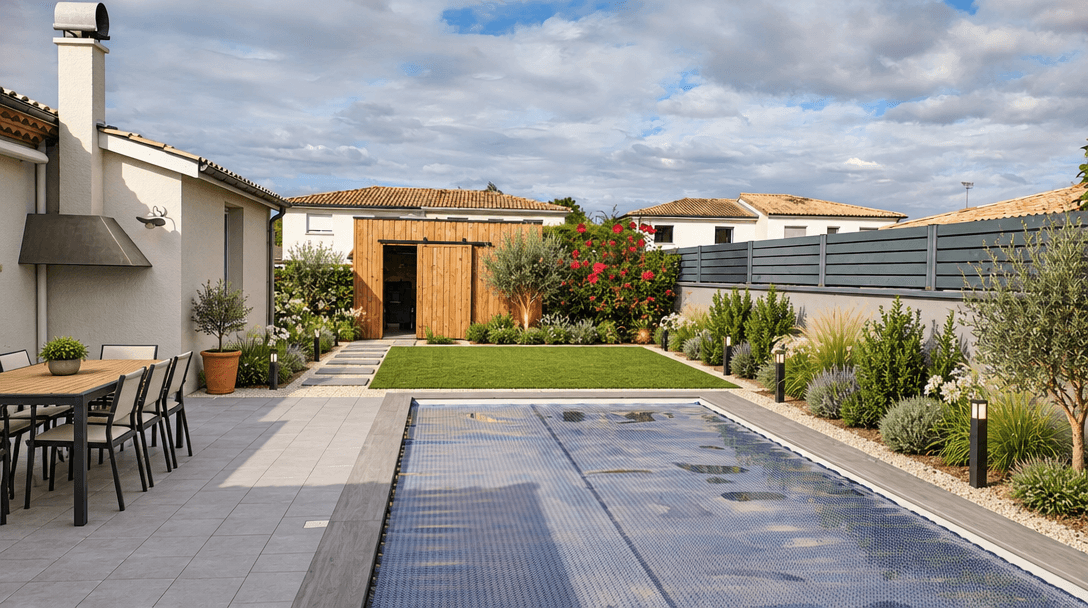 Yard design in Minimalist Yard style — photo by GenRoom AI