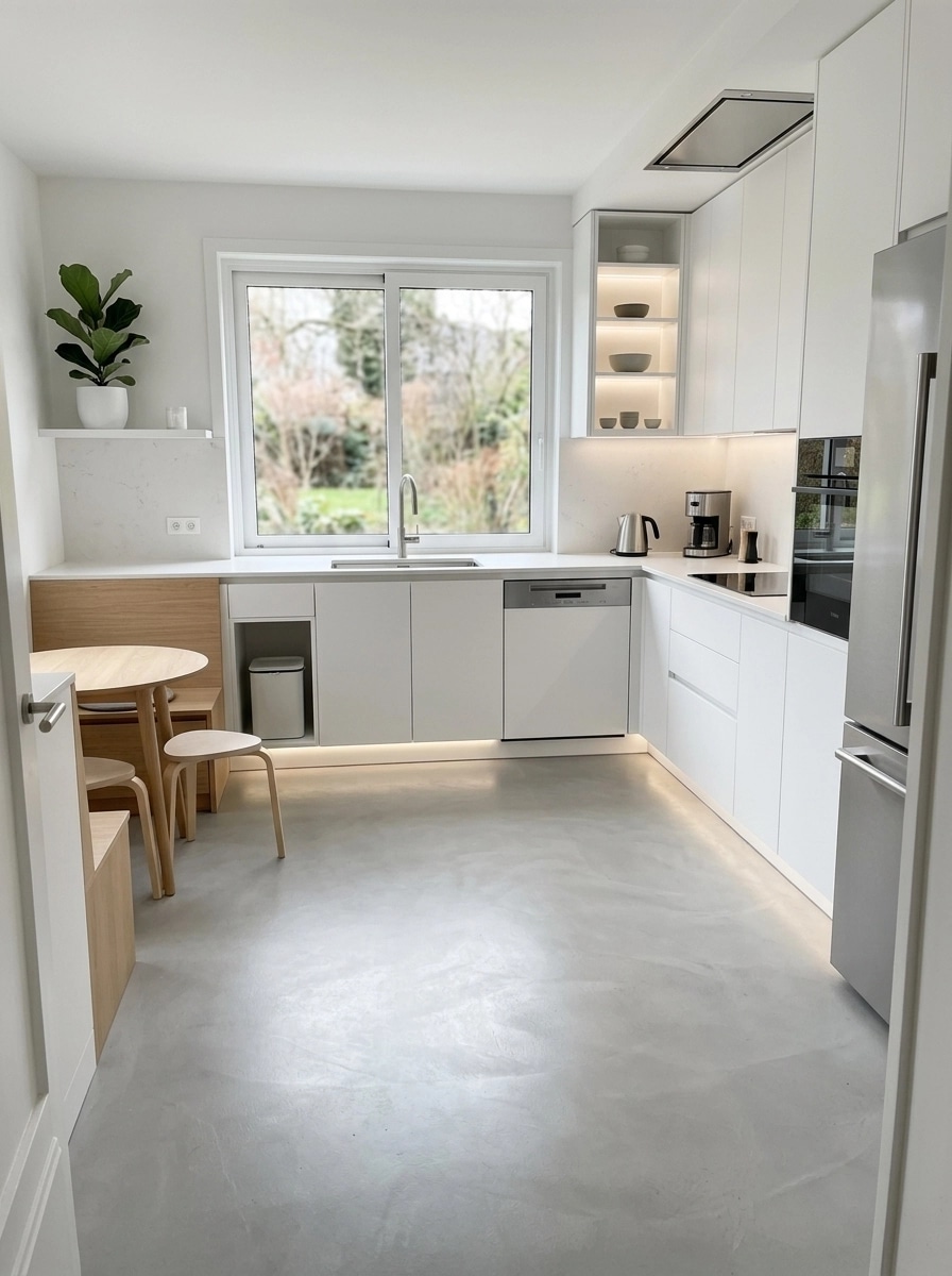 Minimalism Kitchen design — interior photo by GenRoom AI
