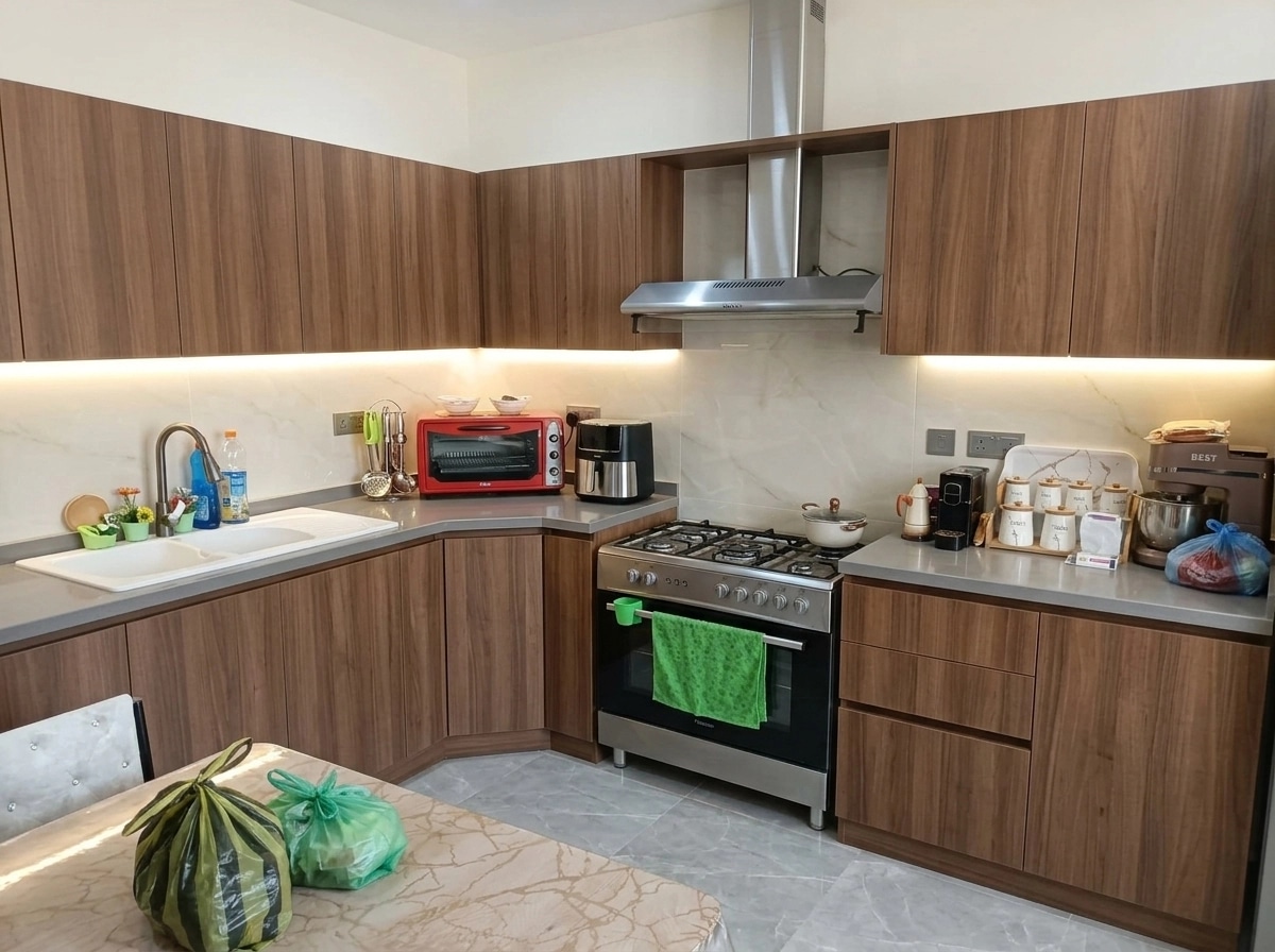 Interior design in Contemporary style — Kitchen by GenRoom AI