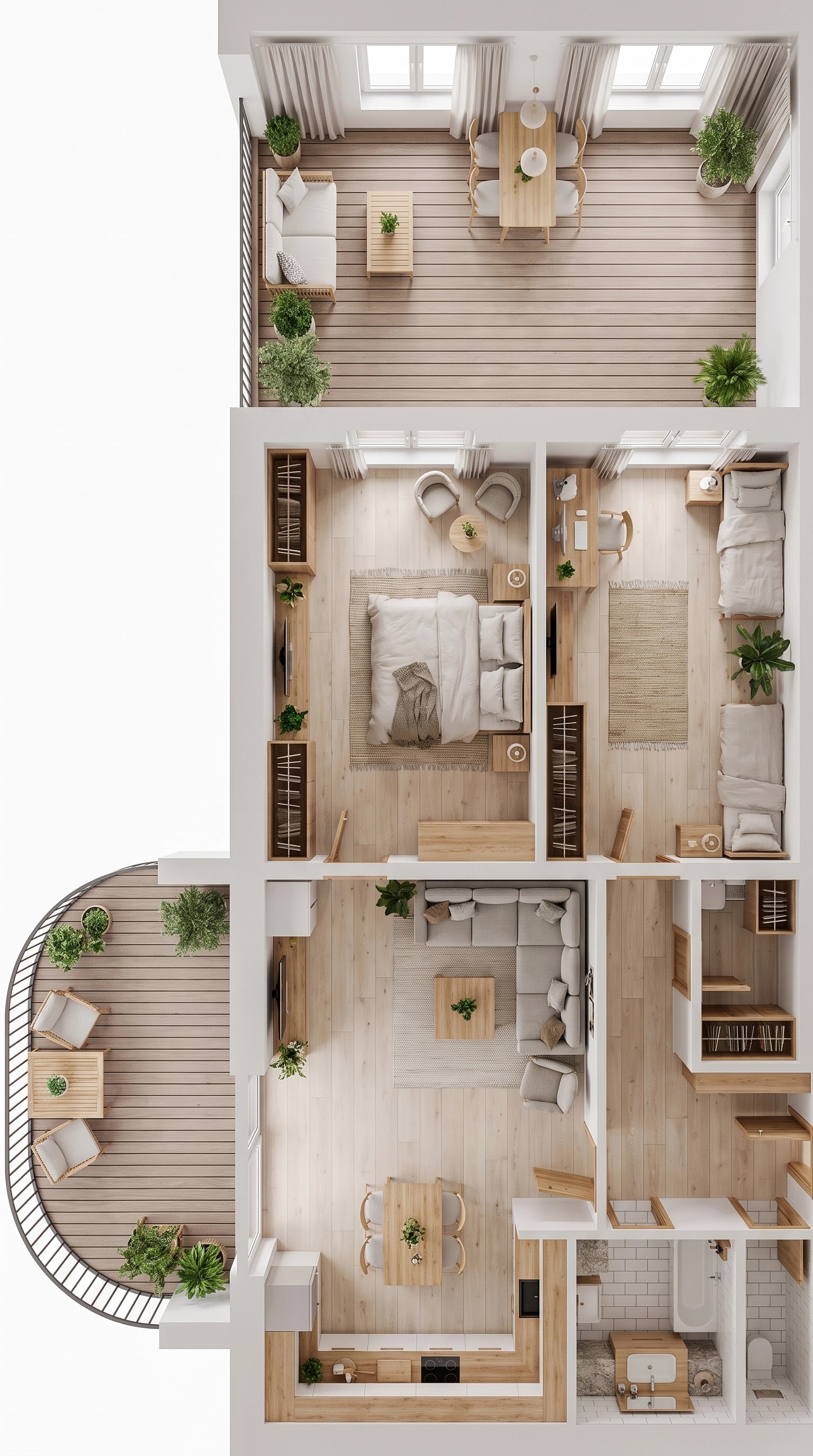 Scandinavian Living Room design — interior photo by GenRoom AI