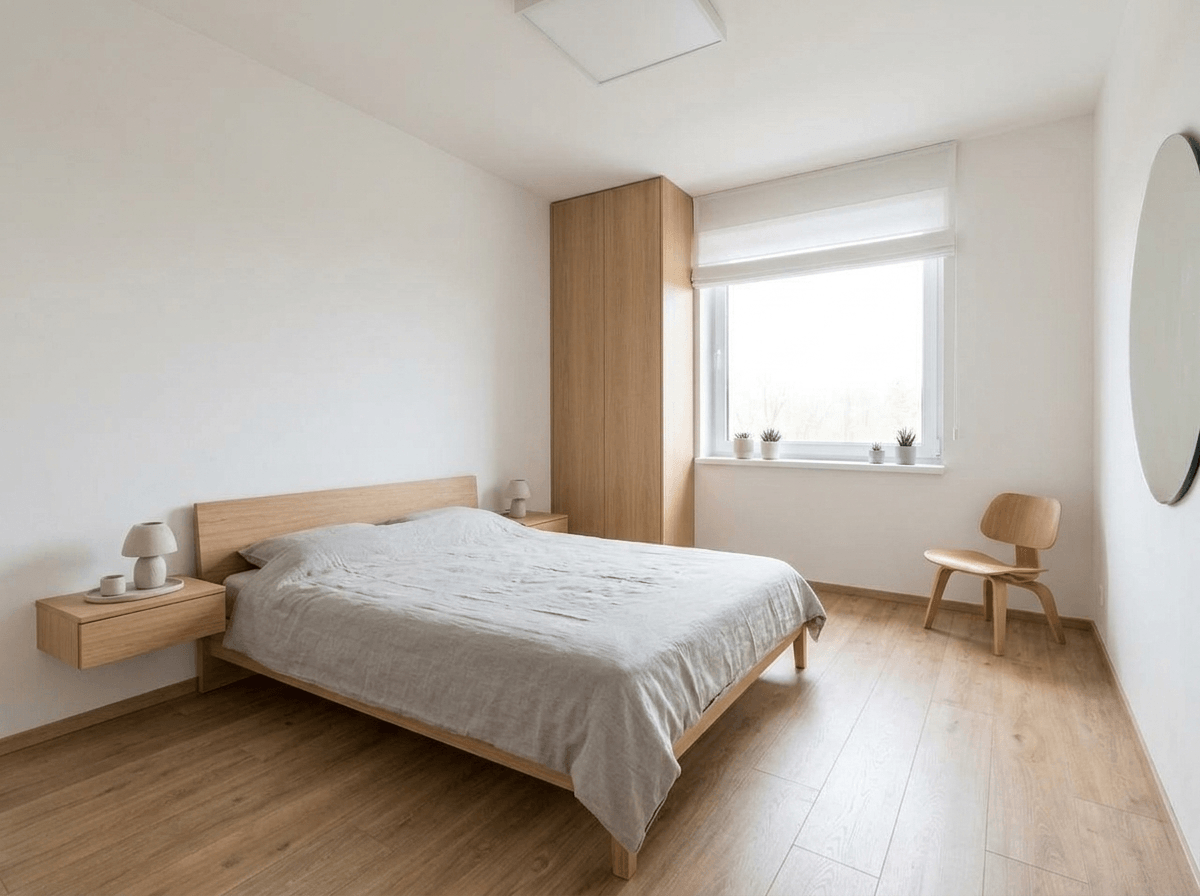 Minimalism Bedroom design — interior photo by GenRoom AI