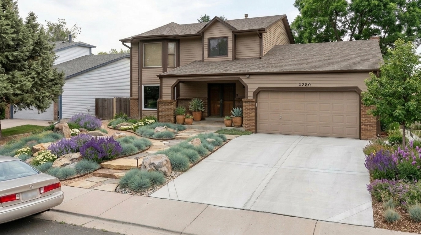 Landscape design in Eco Natural Garden style — Yard by GenRoom AI