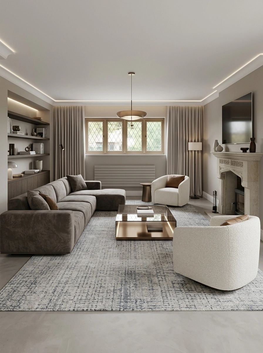 Interior design in Contemporary style — Living Room by GenRoom AI