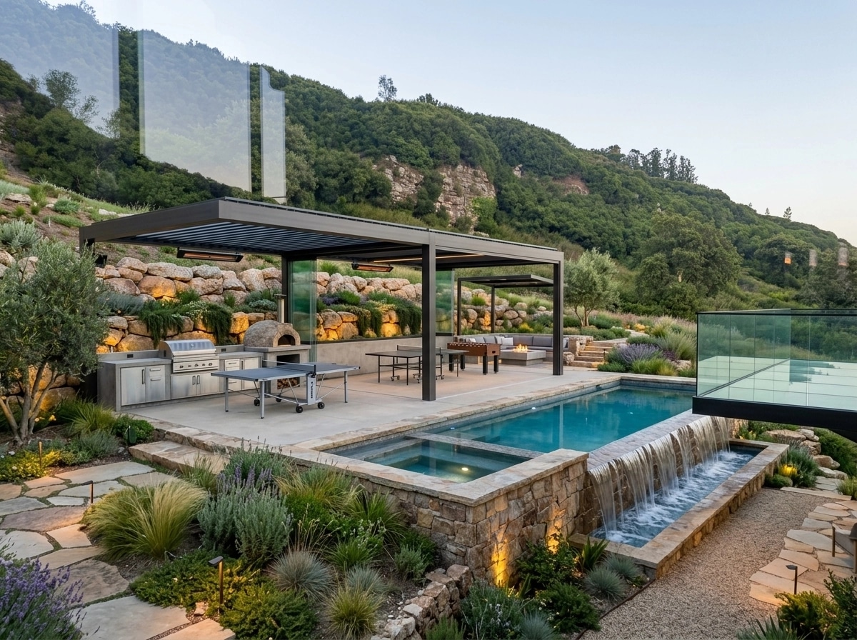 Landscape design in Eco Natural Garden style — Yard by GenRoom AI