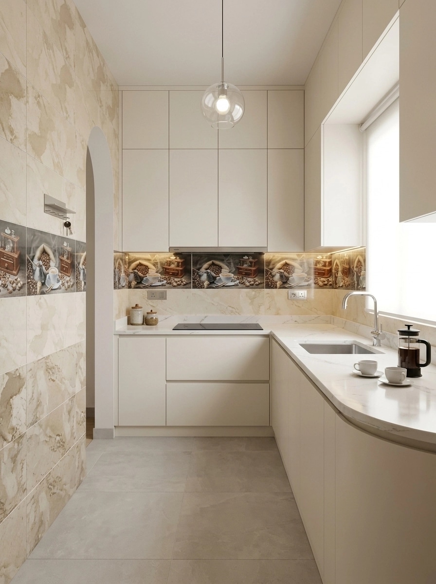 Minimalism Kitchen design — interior photo by GenRoom AI