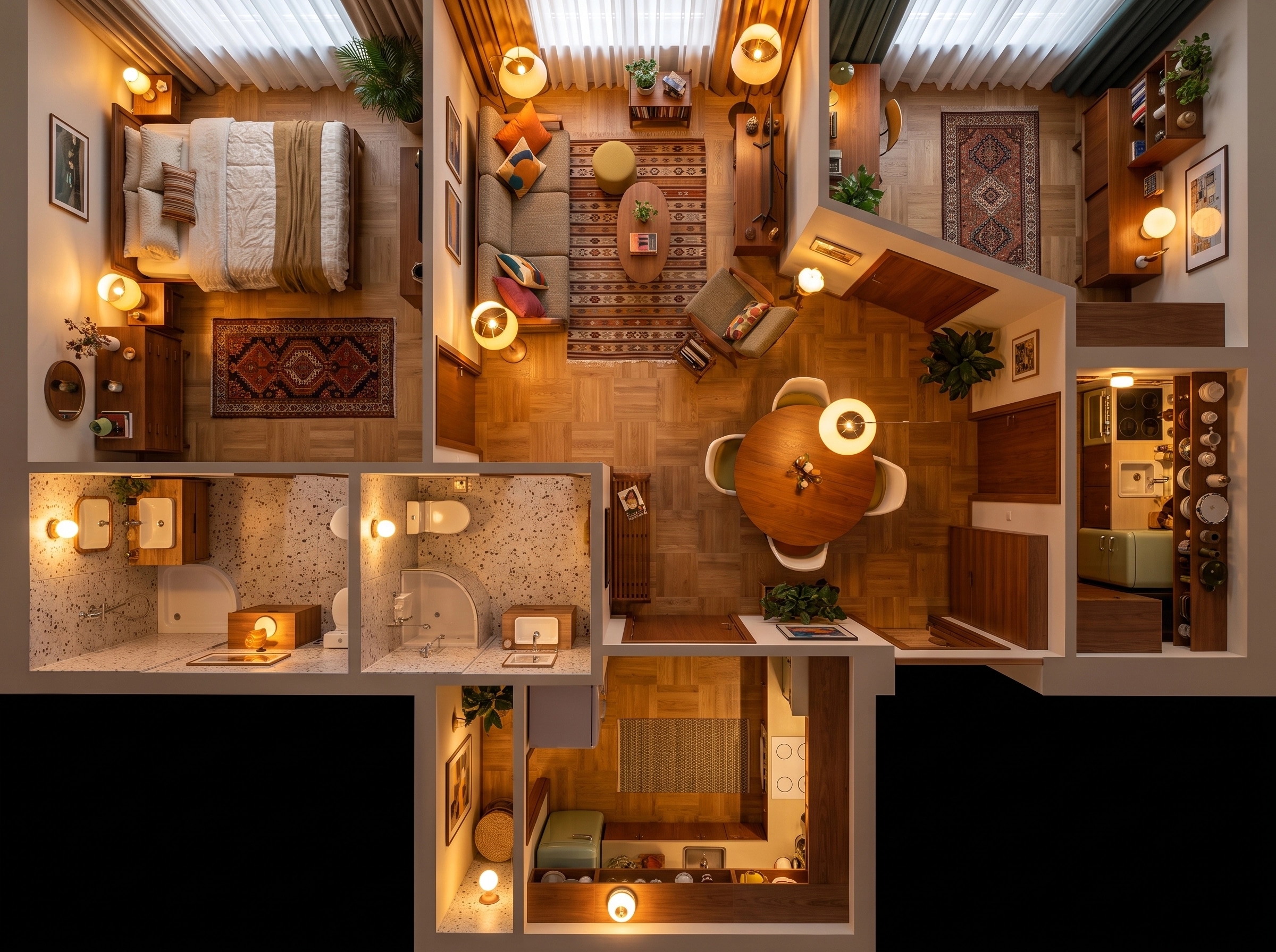 Interior design in Eclectic style — Living Room by GenRoom AI