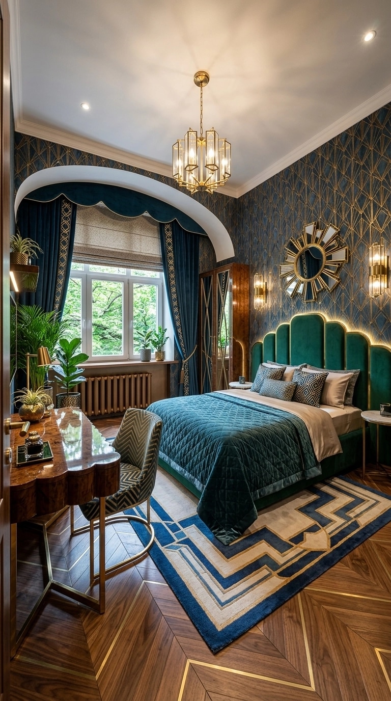 Art Deco Yatak Odası design — interior photo by GenRoom AI