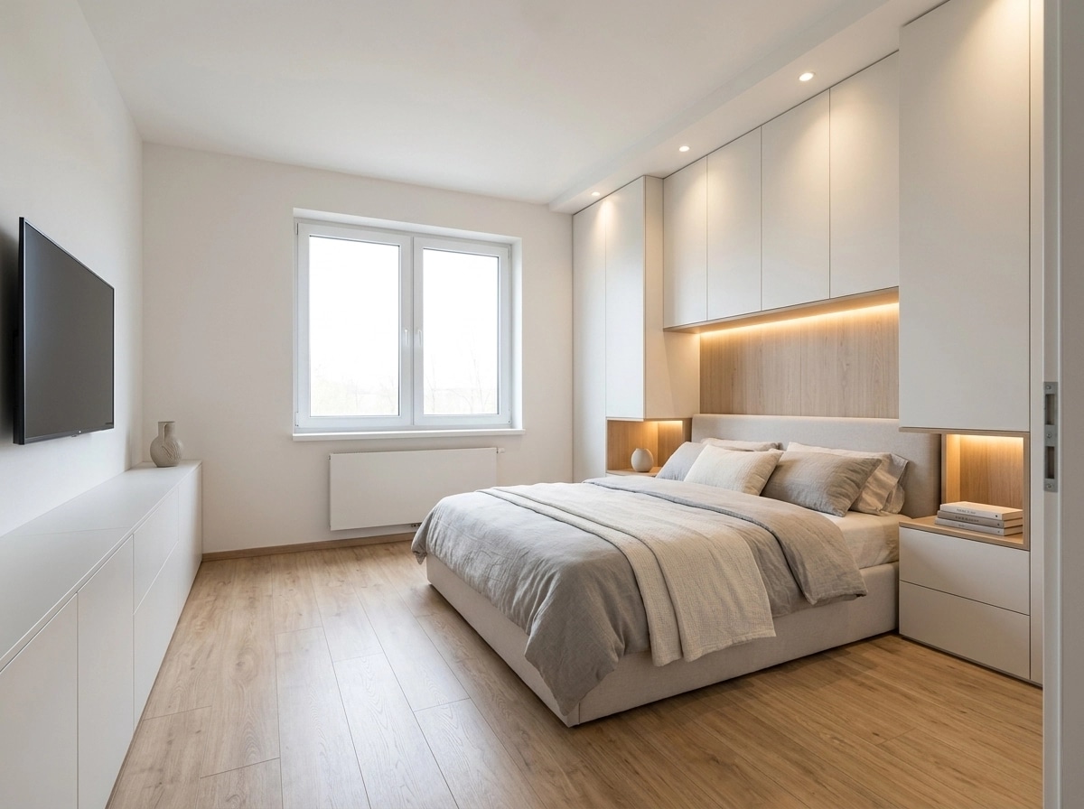 Minimalism Bedroom design — interior photo by GenRoom AI