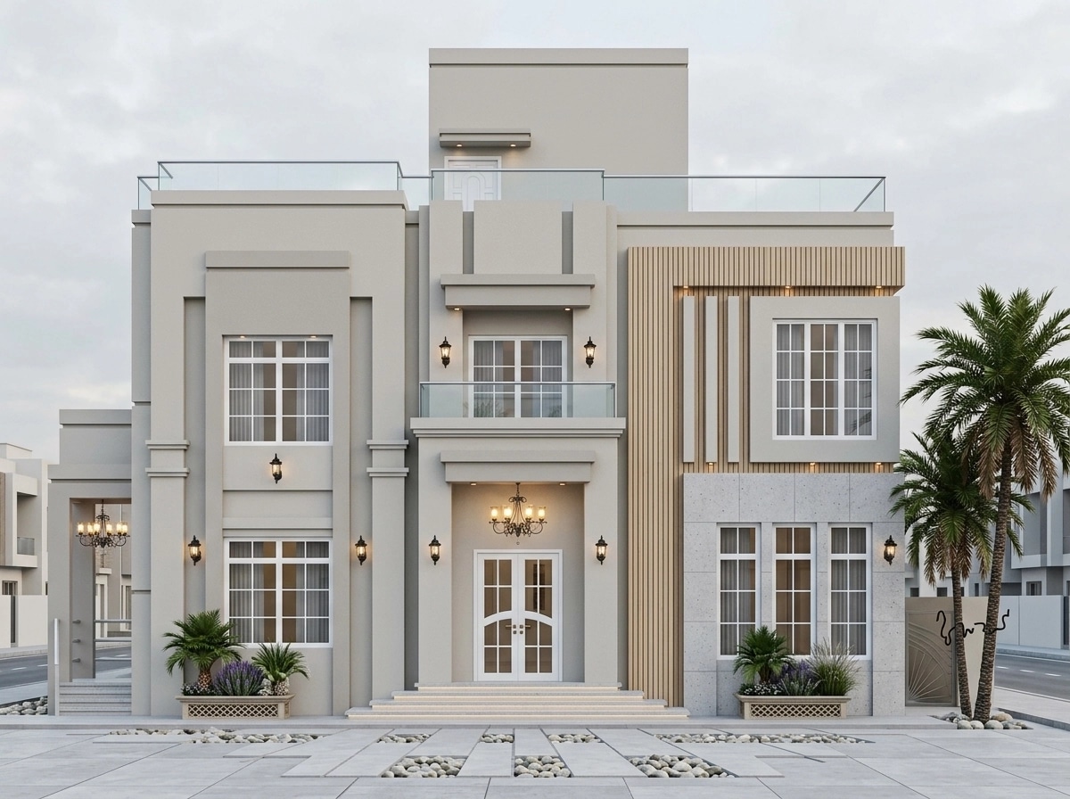 Scandinavian Facade Facade design — facade photo by GenRoom AI
