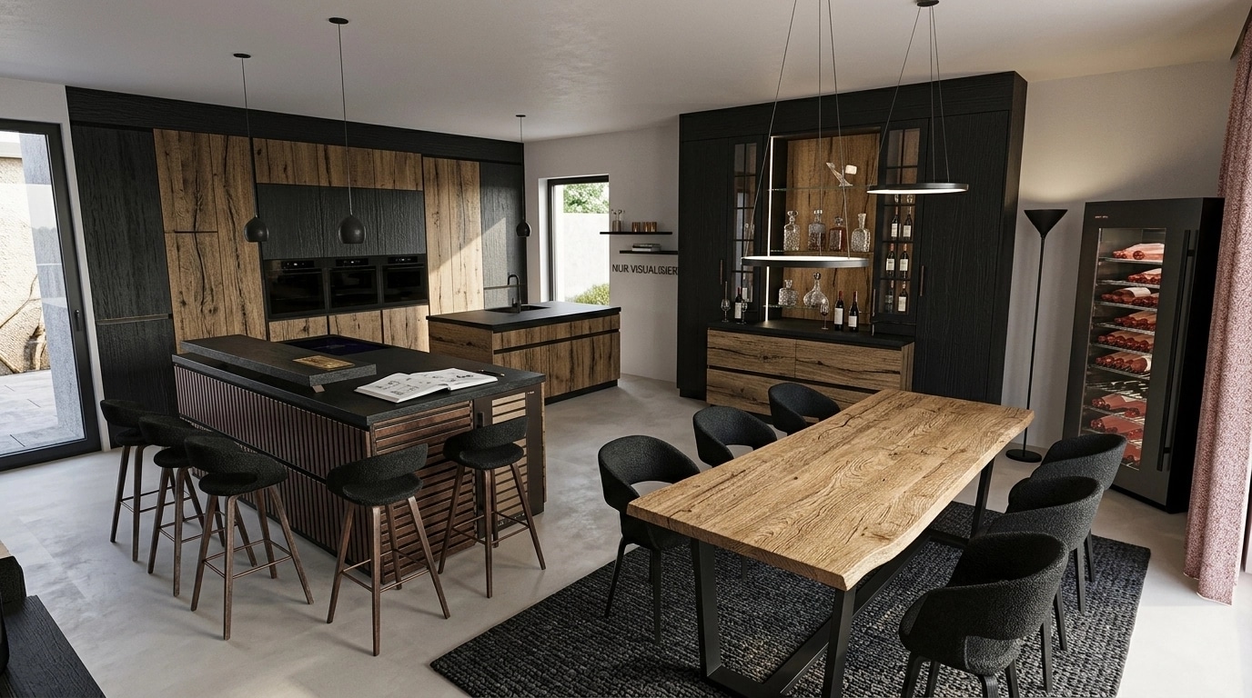 Kitchen interior in no_style style — photo by GenRoom AI