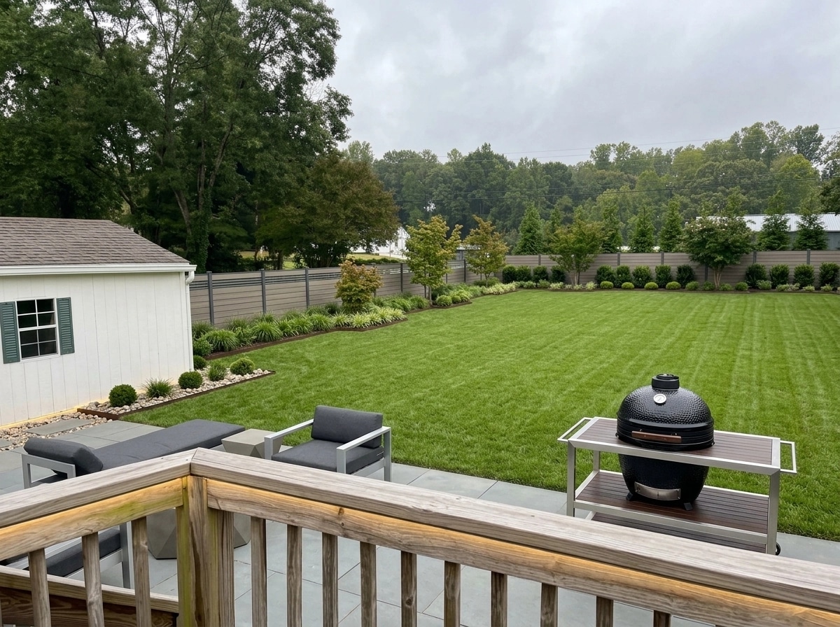 Landscape design in Minimalist Yard style — Yard by GenRoom AI
