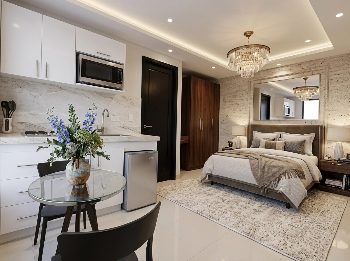 Transitional Bedroom design — interior photo by GenRoom AI