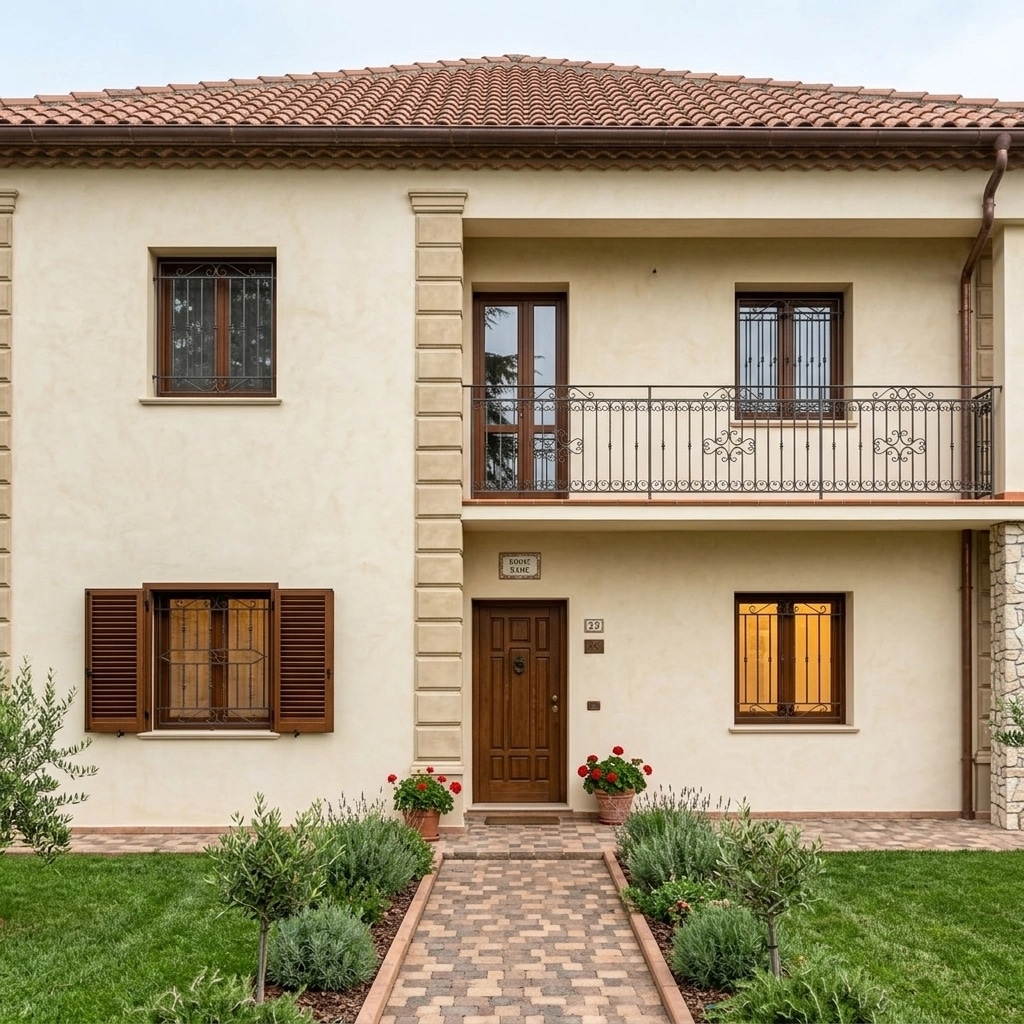 Facade design in Mediterranean Facade style — Facade by GenRoom AI