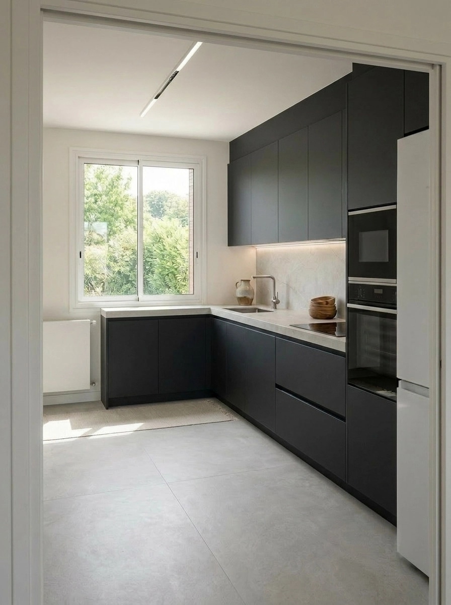Minimalism Kitchen design — interior photo by GenRoom AI