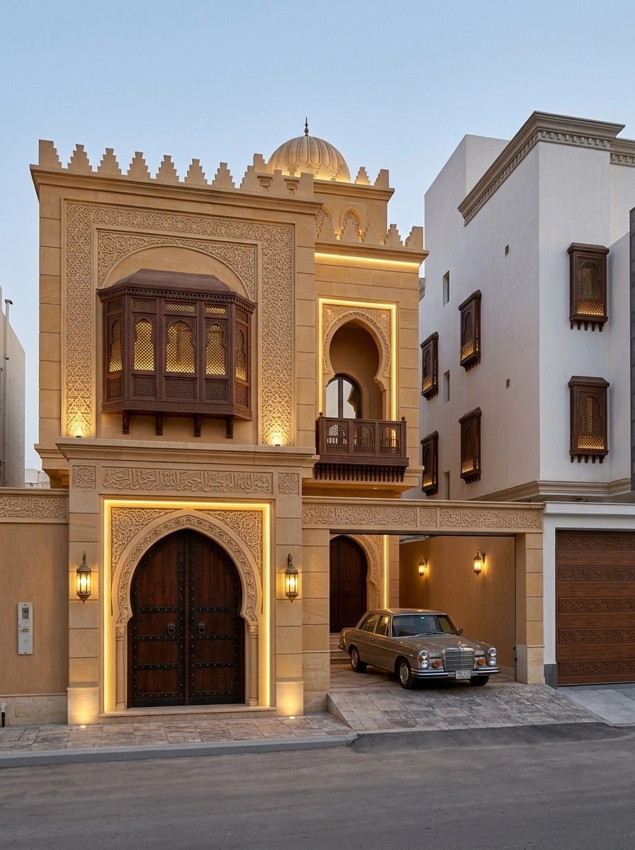 Arabian Facade Facade design — facade photo by GenRoom AI