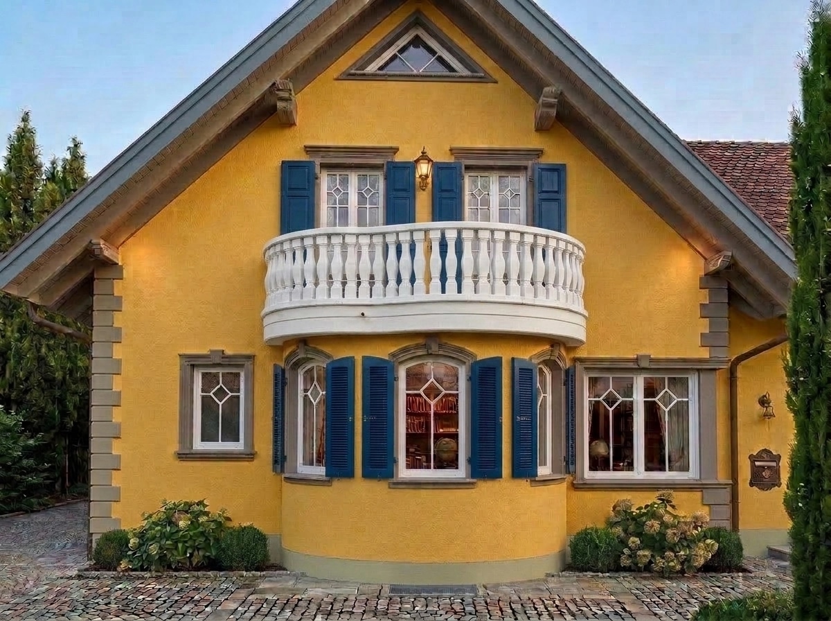 Classic Facade Elewacja design — facade photo by GenRoom AI